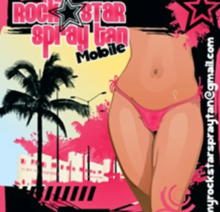 Rockstar-Spray-Tan-Flyer-Design-Work-in-Lancaster-CA