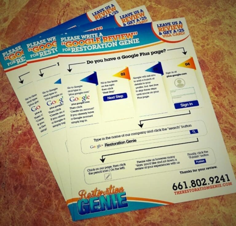 work_brochure-design_Restoration-Genie-Ad-Lancaster-CA